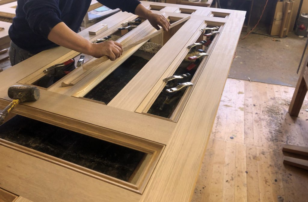 Custom millwork door sticking detail